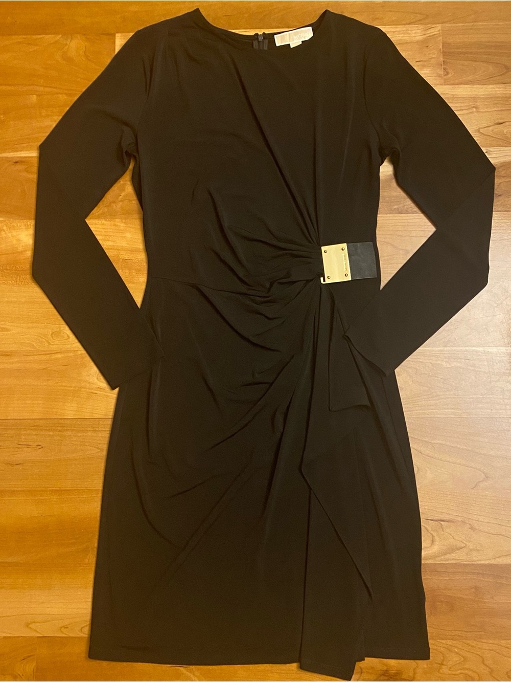 Michael Kors Black Dress with Gold Accent
